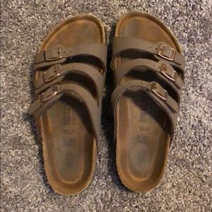 Three Strap Birkenstocks, (Florida Soft Footbed)